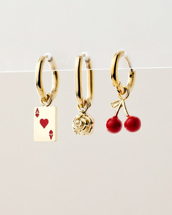 Very Cherry Hoop Set Baby Silver