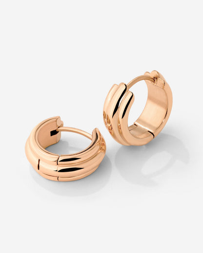 Halo Hoops Rose Gold