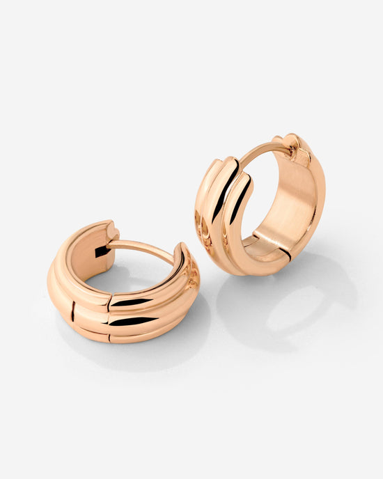 Halo Hoops Rose Gold