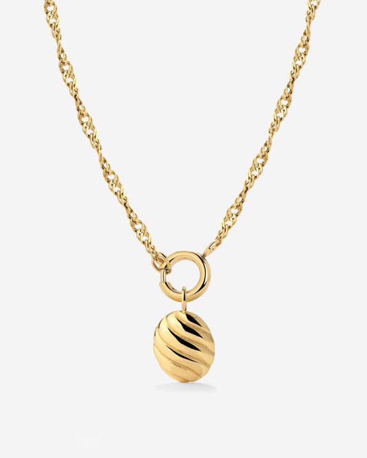 Serenity Singapore Chain Necklace Set gold