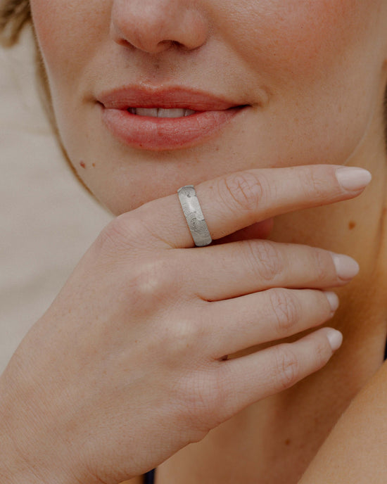 Ammonite Shell Ring Silver