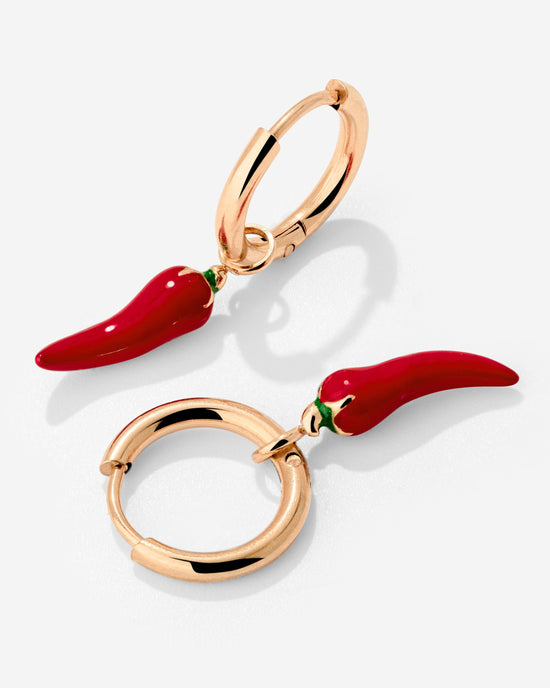 Chili Hoop Set Small Rose Gold