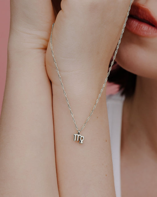 Virgo Bubble Necklace Silver