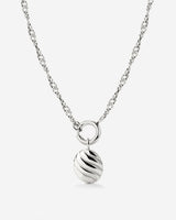 Serenity Singapore Chain Necklace Set Silver