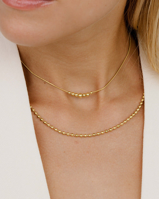 Bubbly Necklace gold