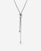 Simple Elegance Y-Necklace Silver
