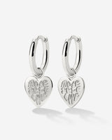 More Self-Love Hoop Set Small Silver