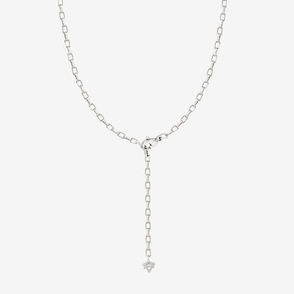 Square Y Box Chain Silver