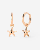 Sea Star Hoop Set Small Rose Gold