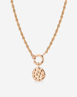 Starry Skies Rope Chain Necklace Set Rose Gold