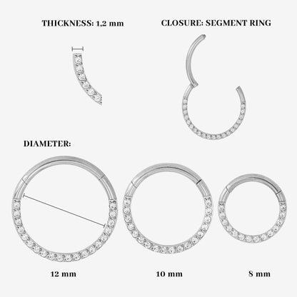 Radiant Click Piercing Silver