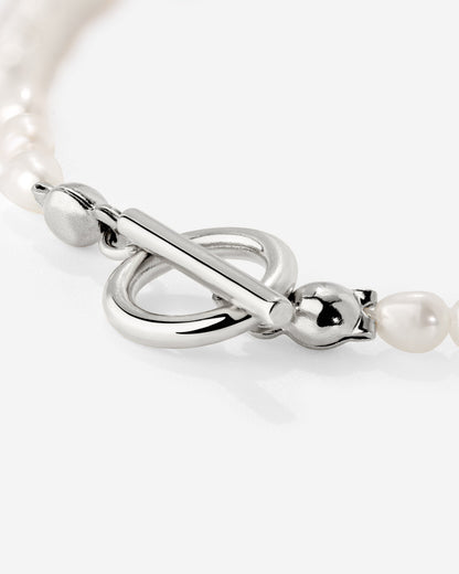 Lenis Loving Pearl Bracelet Silver