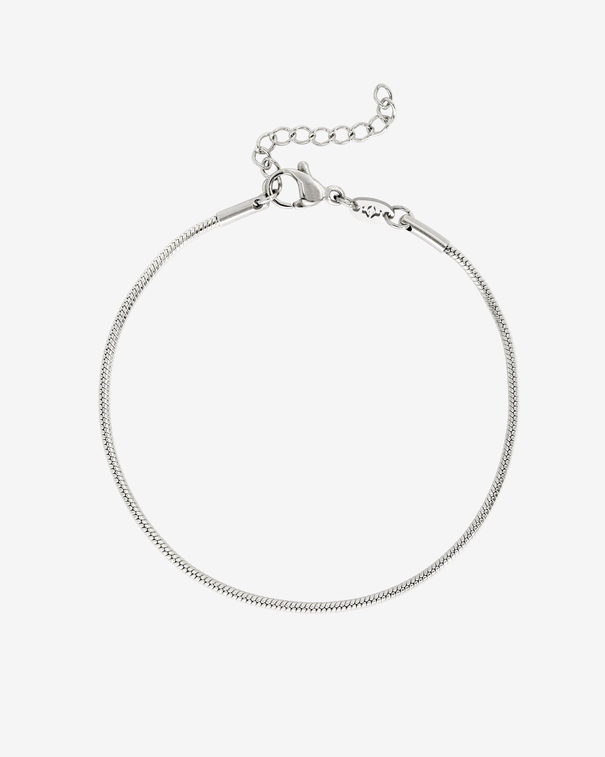 Round Snake Bracelet Silver