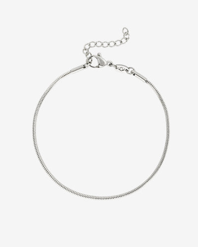 Round Snake Bracelet Silver