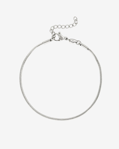 Round Snake Bracelet Silver