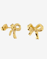 Pretty Ribbon Studs gold