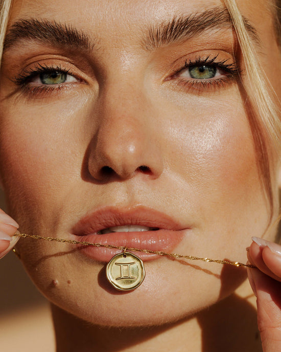 Zodiac Necklace – Gemini Gold