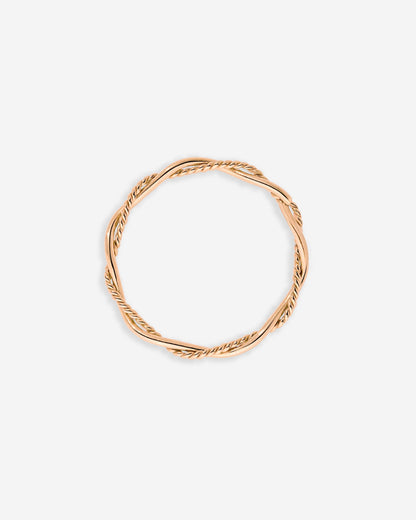 Curly Twist Ring Rose Gold
