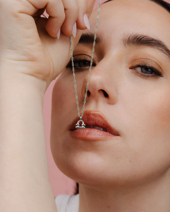 Libra Bubble Necklace Silver