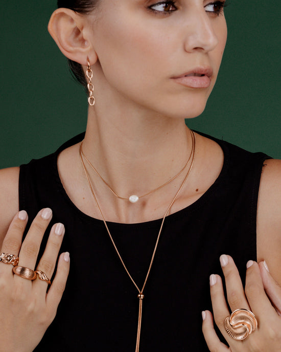 Minimalistic Elegance Necklace Bundle Rose Gold