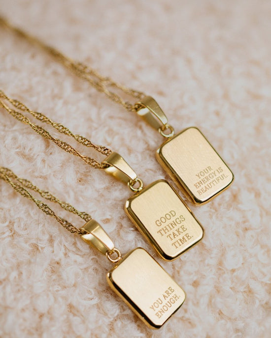 Your energy is beautiful Necklace Rose Gold