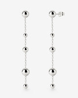 Infinite Beads Earrings Silver
