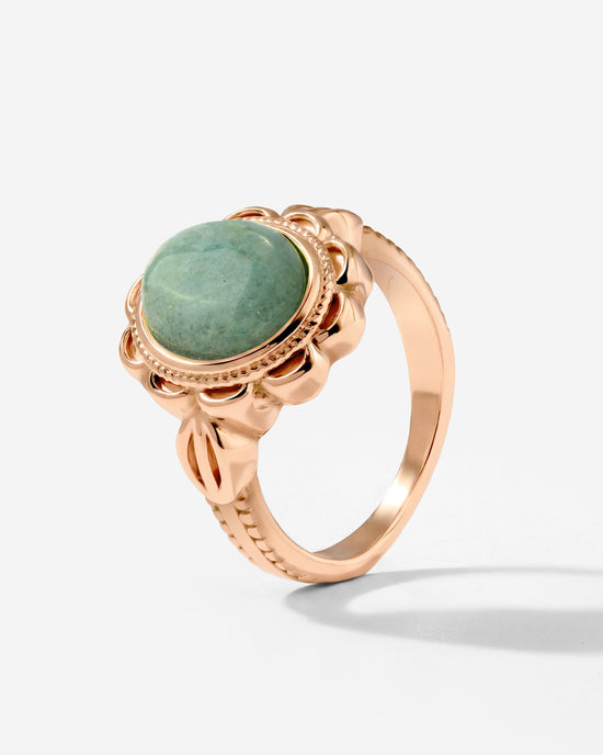 Sea Glass Rose Gold Ring