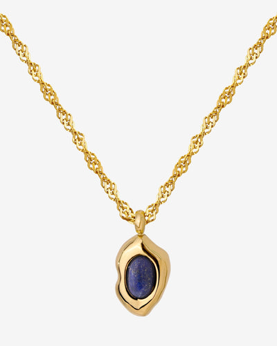Blue Breeze Necklace gold