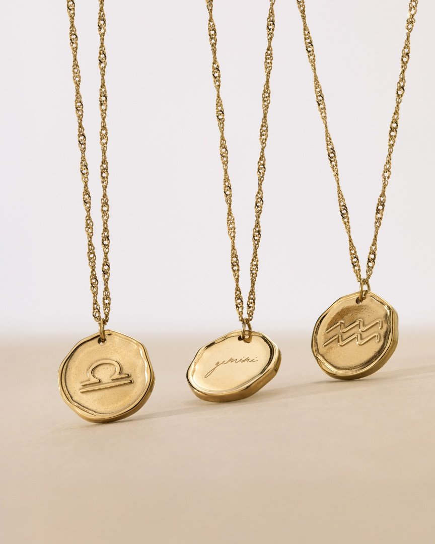 Zodiac Necklace – Gemini Silver