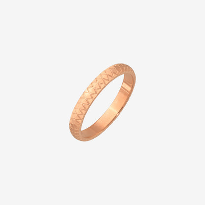 Cute Pattern Ring Rose Gold
