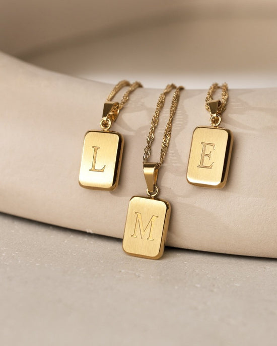 Letter Necklace Silver