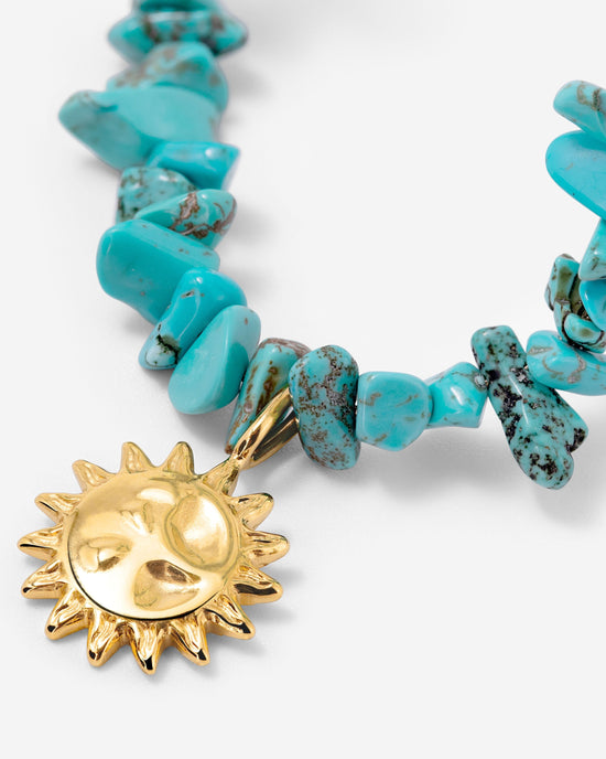Blue Lagoon Necklace Gold