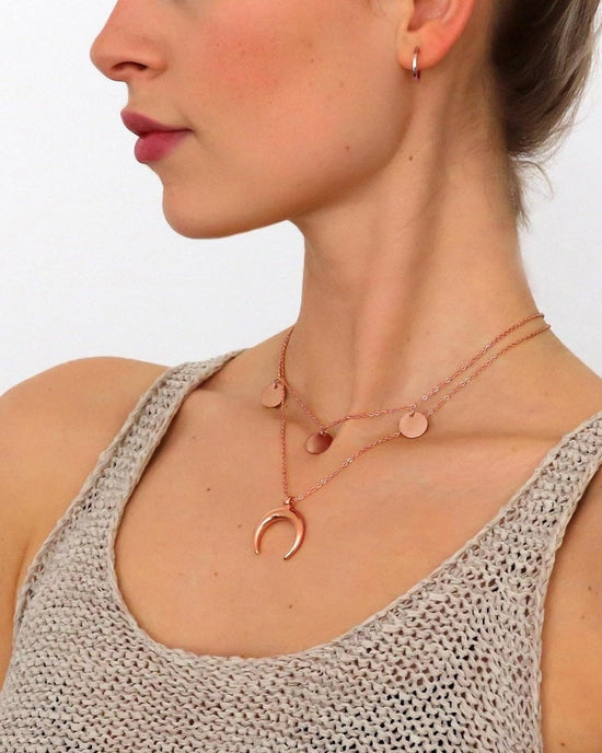Luna Necklace Rose Gold