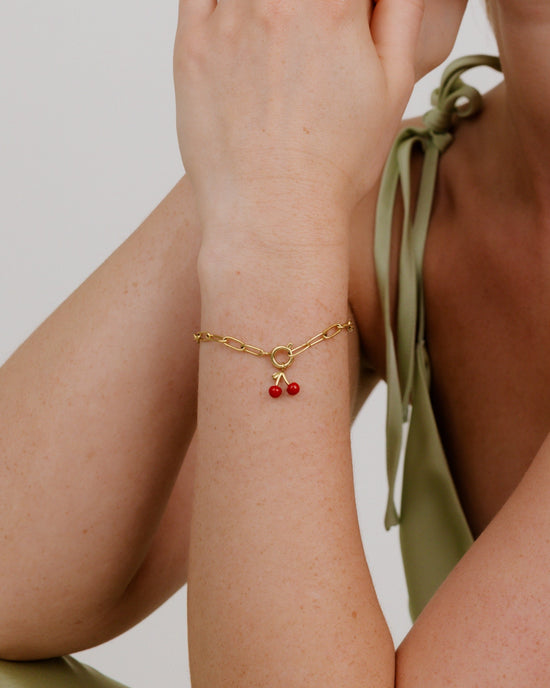 Oval Link Charm Bracelet Set
