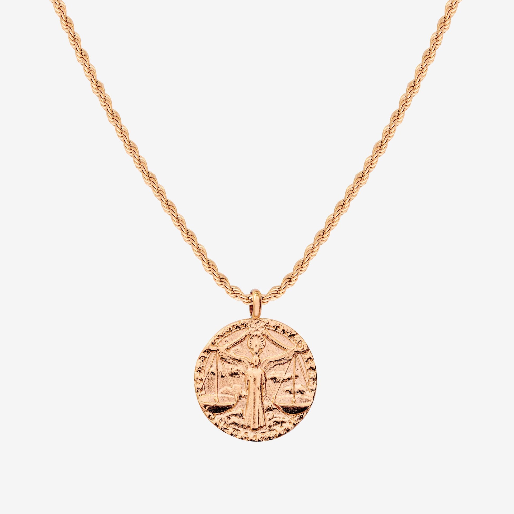 Zodiac Sign Necklace Rose Gold