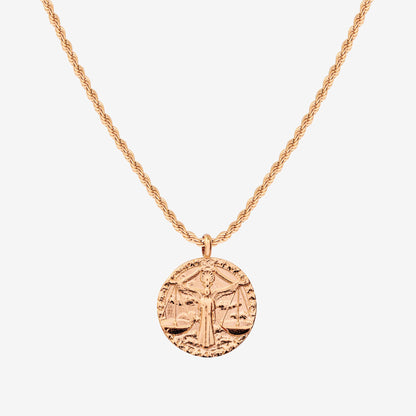 Zodiac Sign Necklace Rose Gold