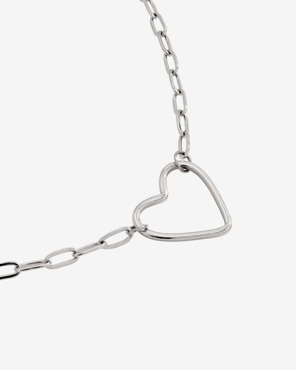 Loving Heart Necklace Silver