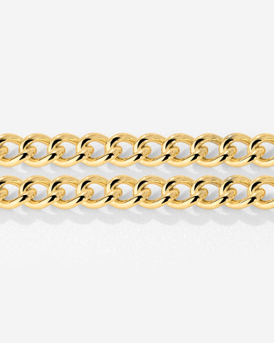 Curb Chain Double Bracelet Gold
