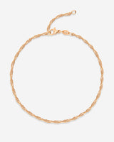 Slim Singapore Anklet Rose Gold
