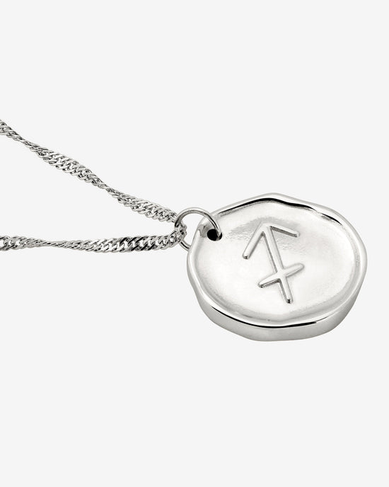 Zodiac Necklace – Sagittarius Silver
