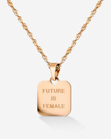 Future is female Necklace Rose Gold