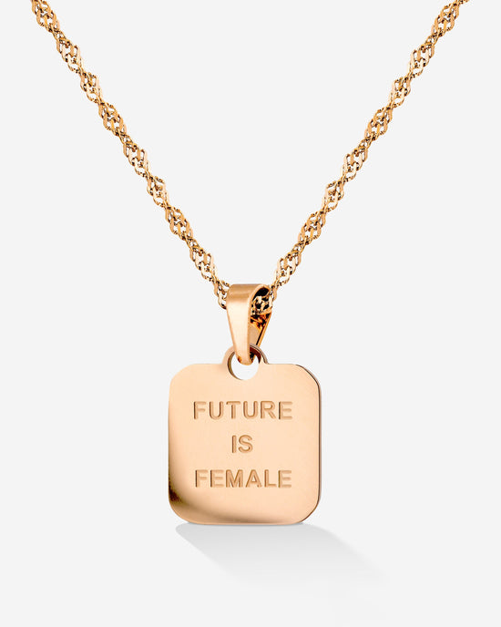 Future is female Necklace Rose Gold