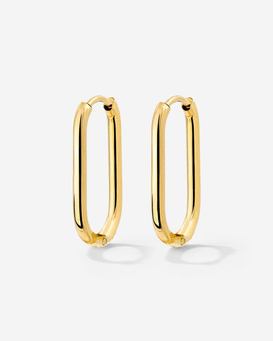 Oval Hoops Small Gold
