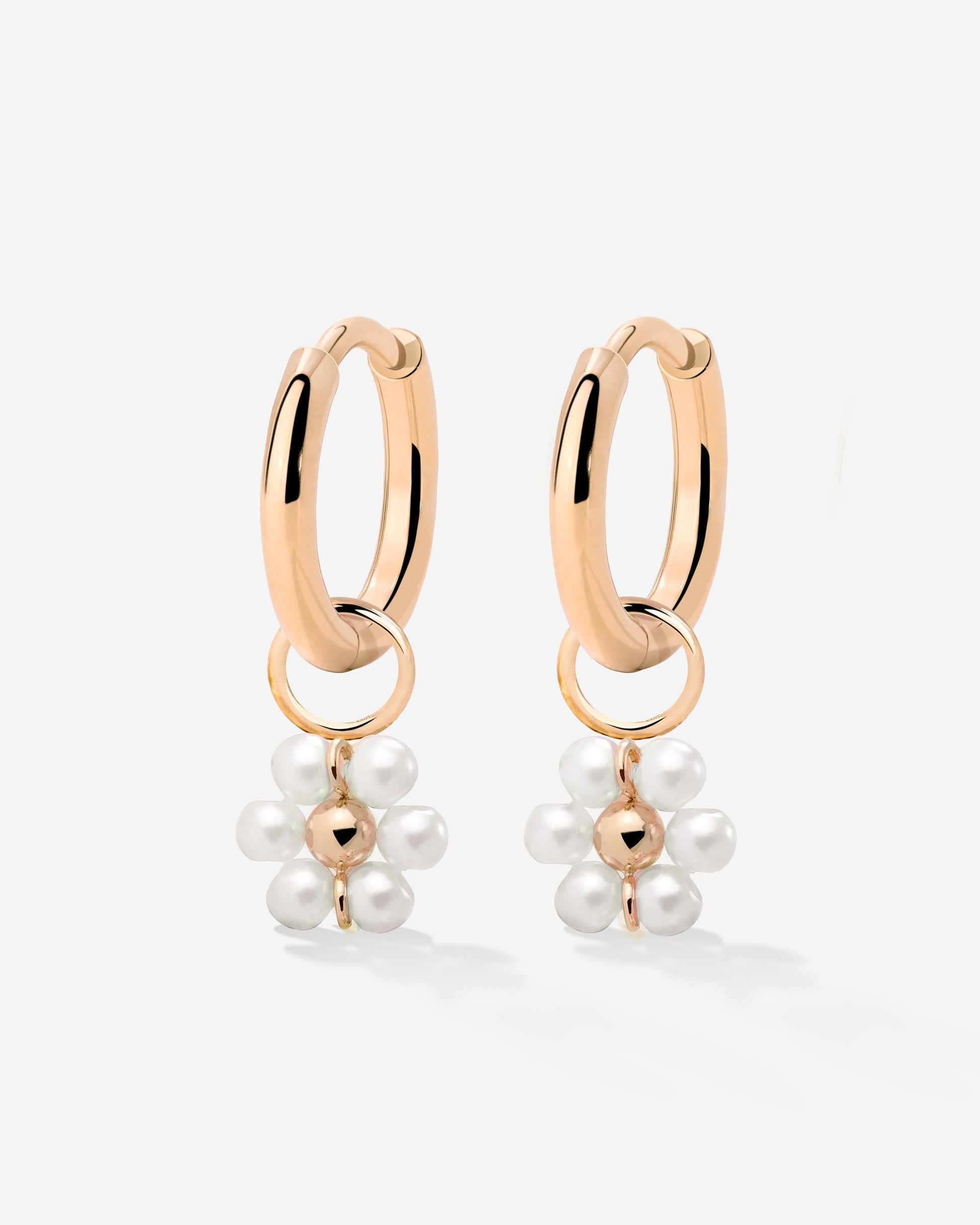 Daisy Hoop Set Small Rose Gold