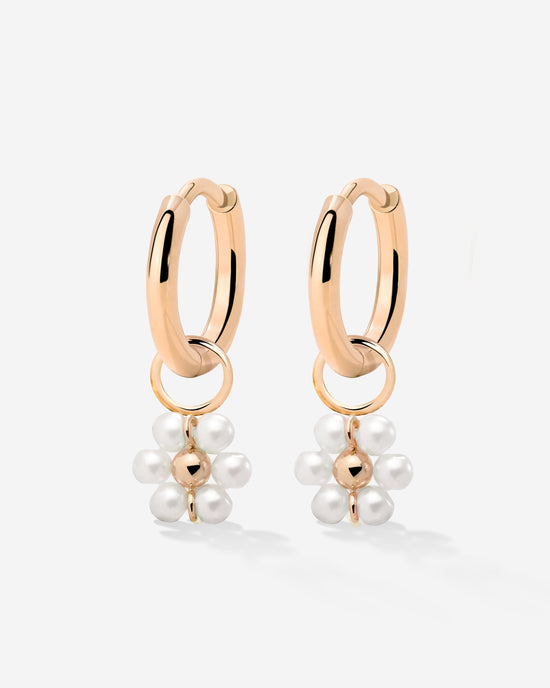 Daisy Hoop Set Small Rose Gold