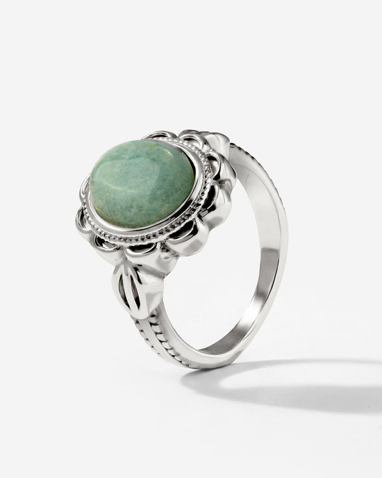 Sea Glass Ring Silver