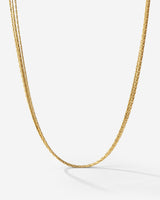 Cascade Layer Necklace gold