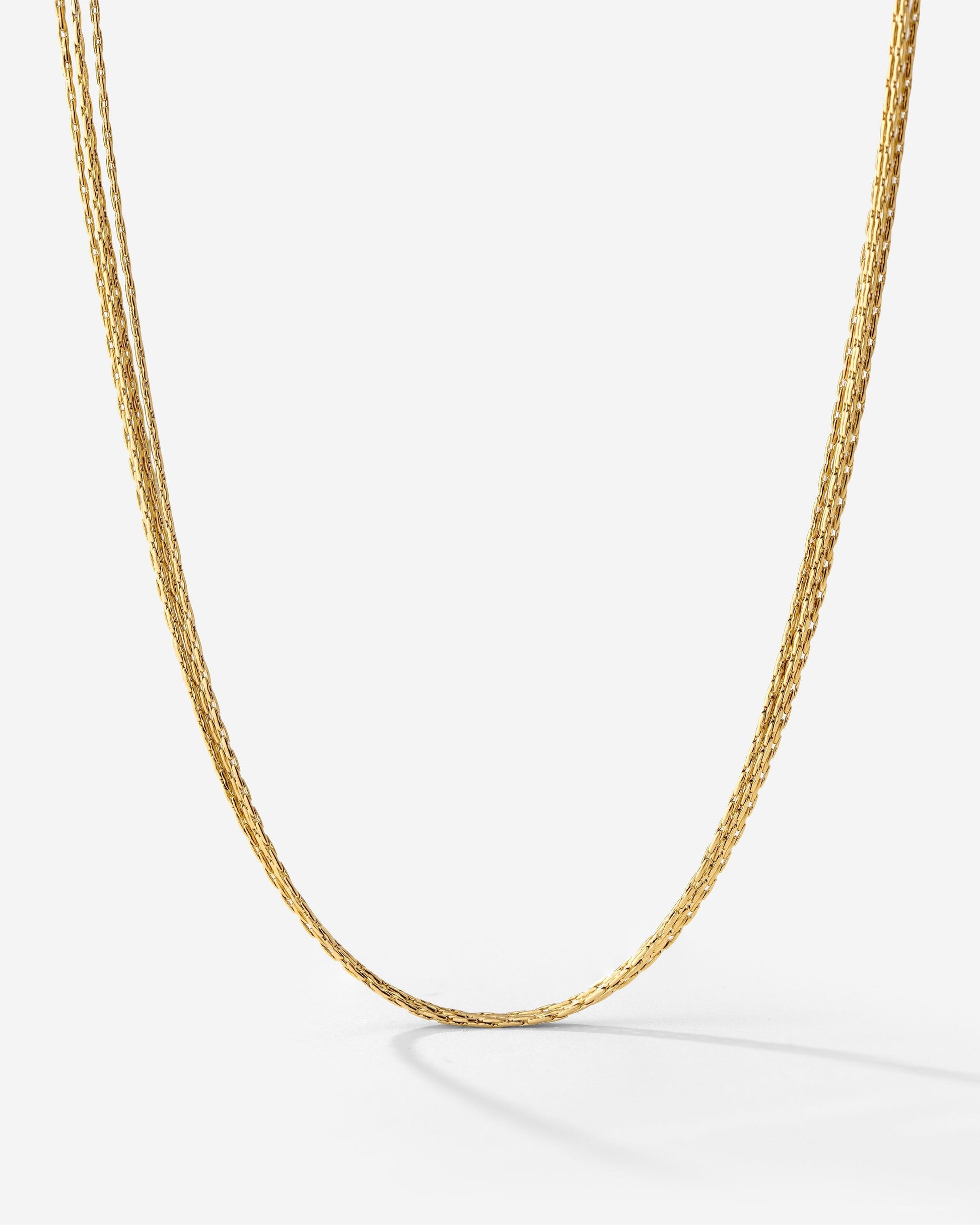 Cascade Layer Necklace gold