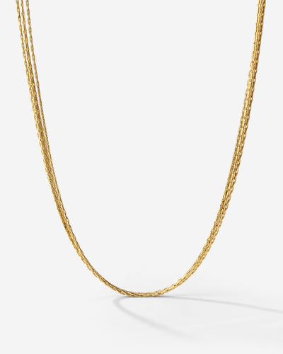 Cascade Layer Necklace gold
