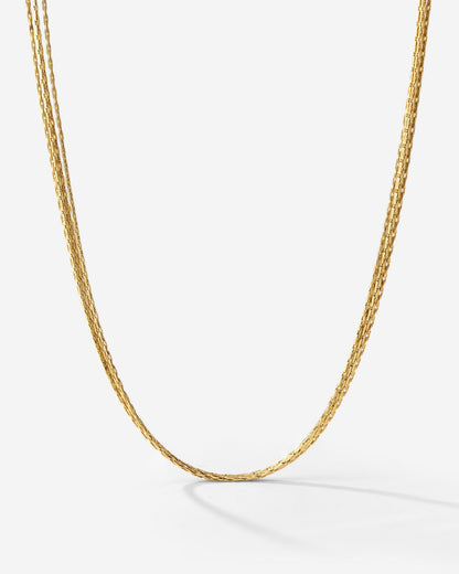 Cascade Layer Necklace gold